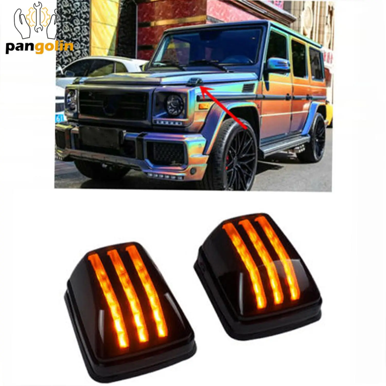 

2 шт., автомобильные аксессуары W463 для Mercedes Benz G-Class g500 g63