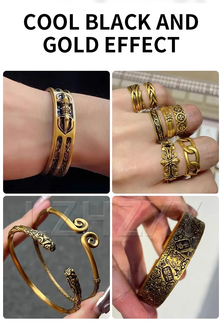 Electroplating machine small gold plating equipment set 24K black gold liquid je