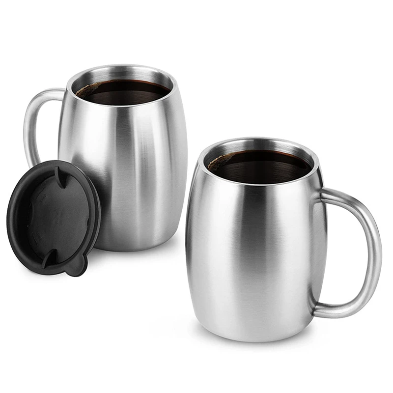 Set of Stainless Steel Beer Mugs by StainlessLUX kirimaja.garuda