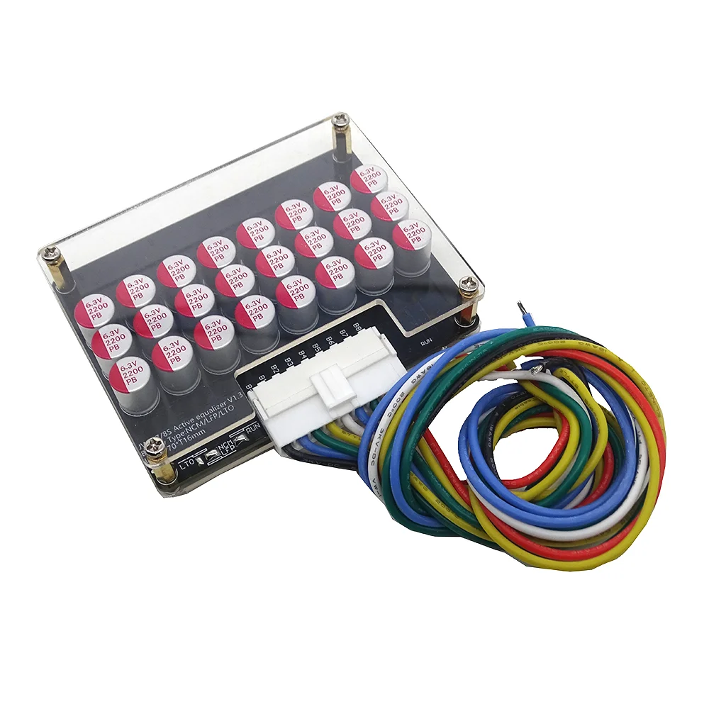 Scheda condensatore bilanciatore attivo/equalizzatore attivo 5A 4S 8S 16S Batteria al litio Li-ion Lifepo4 LTO con custodia protettiva in acrilico - immagine 2