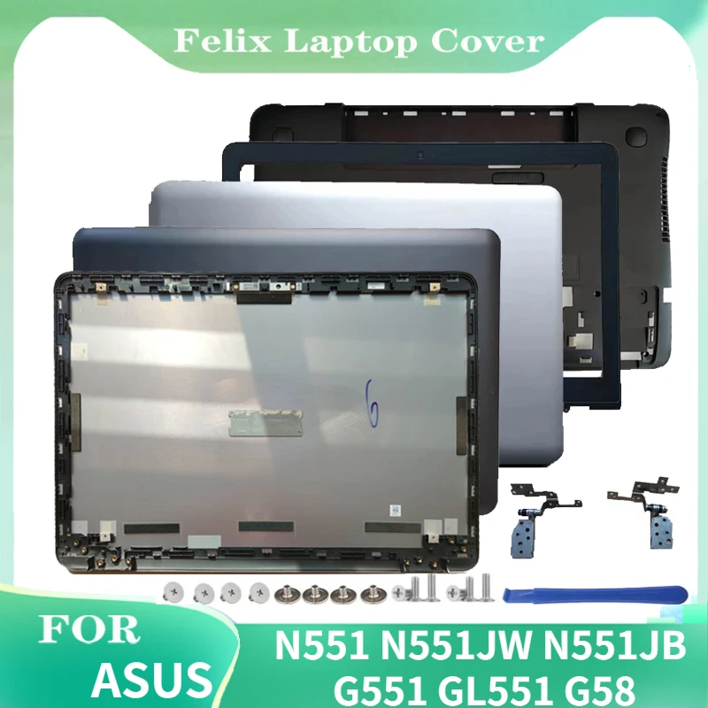 

FOR ASUS N551 N551JW N551JB G551 GL551 G58 LCD Back Cover/Front Bezel/Bottom Cover/Hinge