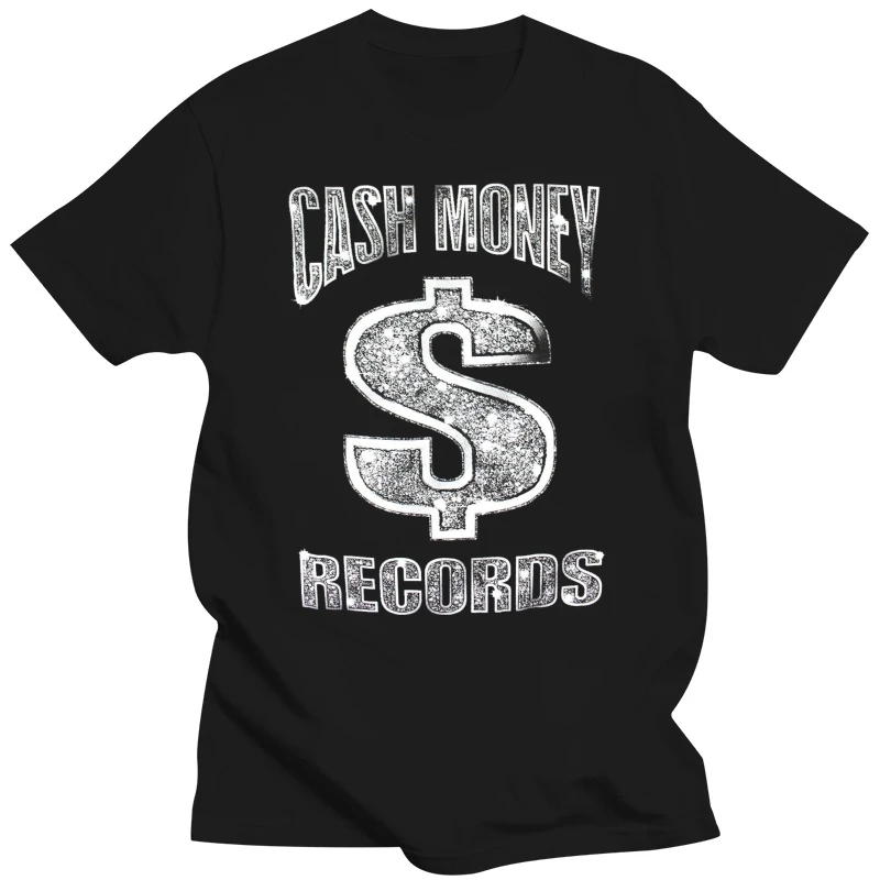 Cash Money Records Bling T-Shirt Black Mens Black Tee Shirt Tshirt Top