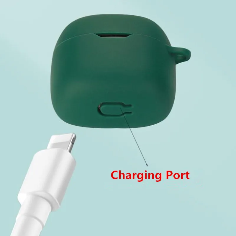 Cartoon Earphone Case Cover For JBL TUNE FLEX Silicone Wireless Bluetooth Earbuds Charging Box Protective Shell With Hook