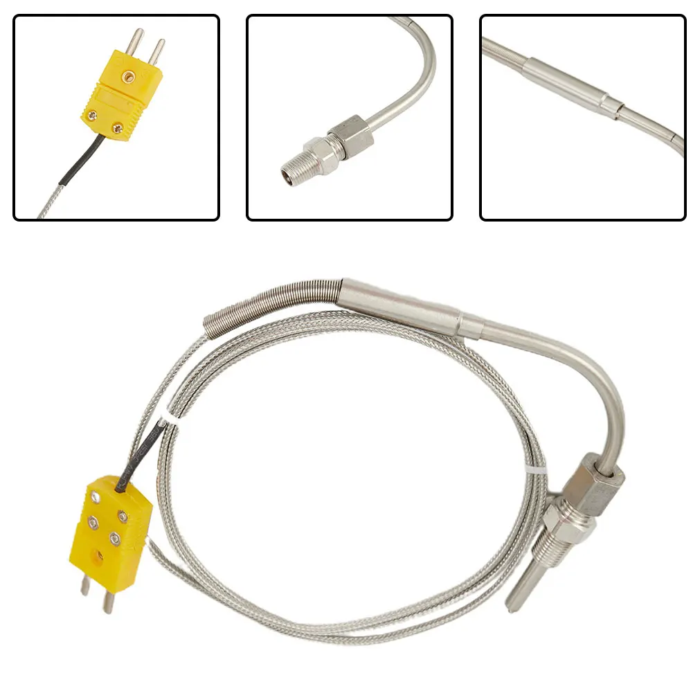 

Mini K Type Connector EGT Thermocouple Probe Diameter 0.2 Inch Probe Length (front) 3.2 Inches Sensor Probe 1 Pcs