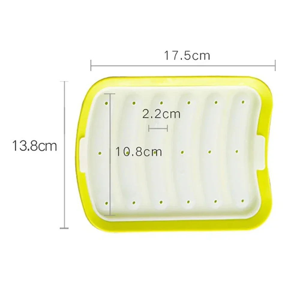 Sausage Maker Mould 6 Grids Silicone DIY Ham Hot Dog Making Moulds With Lid Kitchen Household Sausages Cake Baking Tools Molds sausage mold