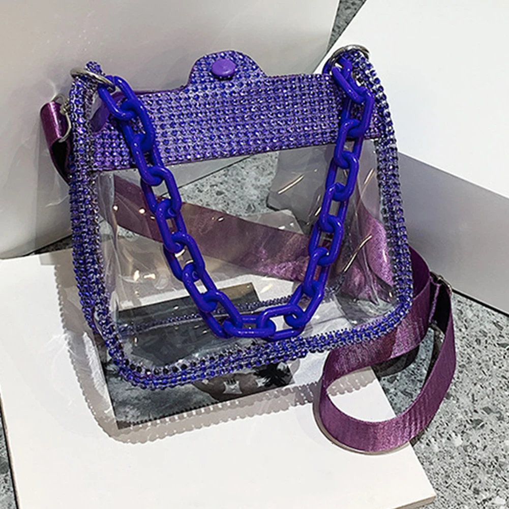 Chanel Chanel Holographic Purple Vinyl Chain Shoulder Bag