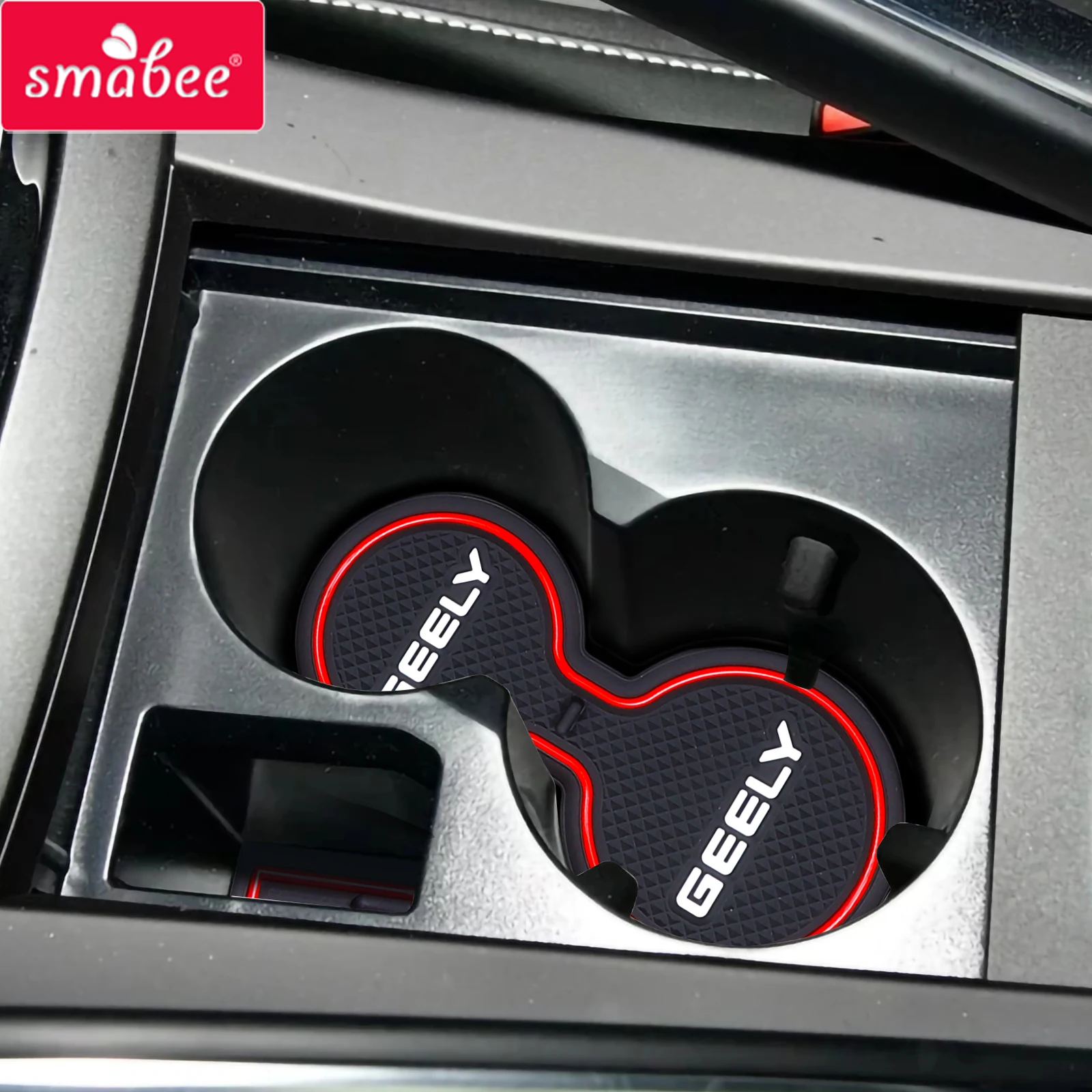 

Smabee Anti-Slip Gate Slot Cup Mat for Geely Atlas Pro Azkarra 2021 2022 Non-Slip Door Groove Pad Interior Accessories Coaster