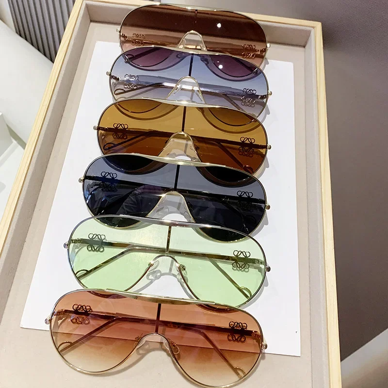 Metal one-piece sunglasses one-piece large-frame sports goggles cycling windproof sunglasses men's and women's advanced sense cycling sunglasses cycling glasses sun glasses sport sunglasses sports glasses sports goggles bicycle glasses motorcycle goggles