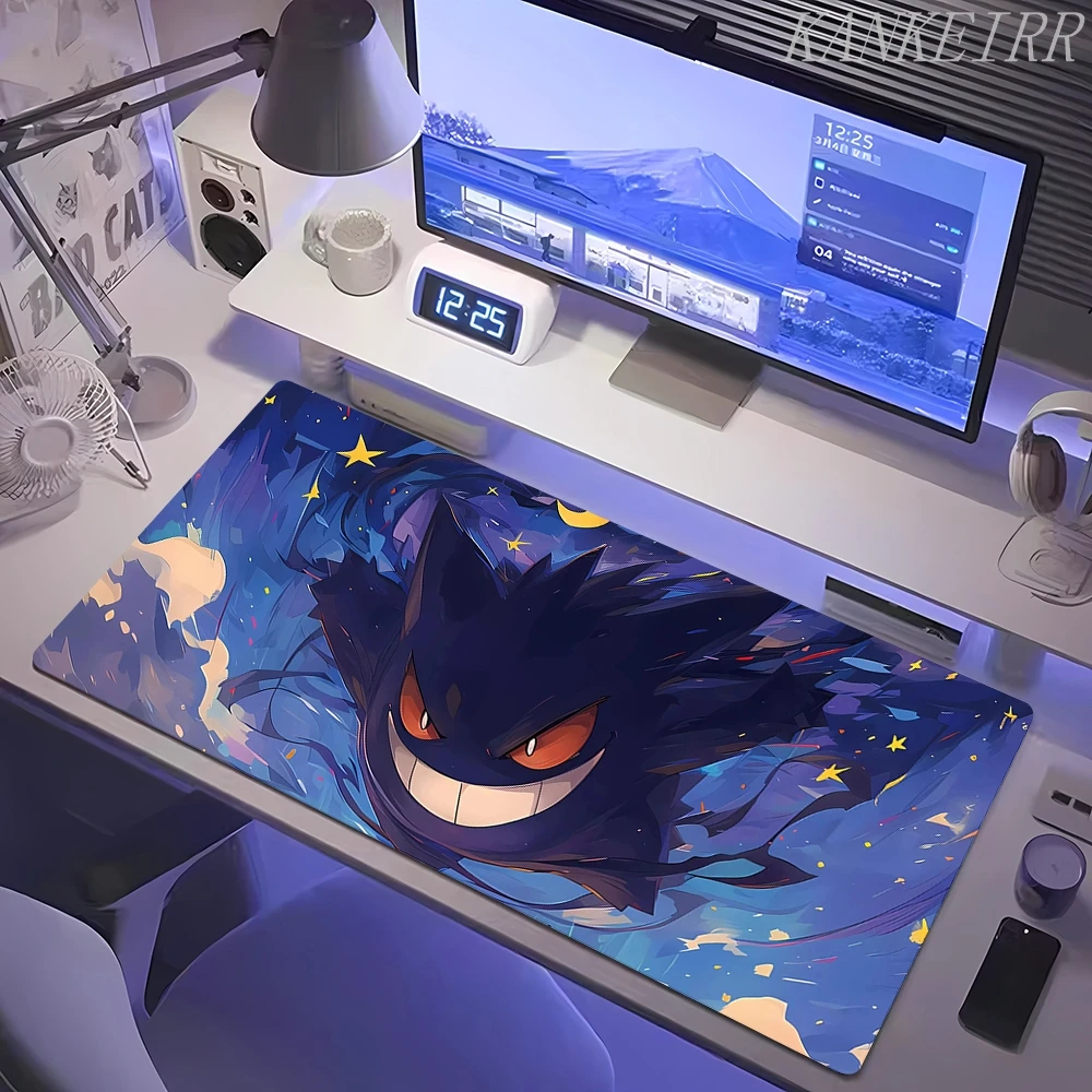 Tappetino per mouse Accessori da gaming PC Gamer Tappetino XXL per scrivania computer Laptop Varmilo Pokemon Gengar Tappetini per tastiera Mousepad - immagine 4