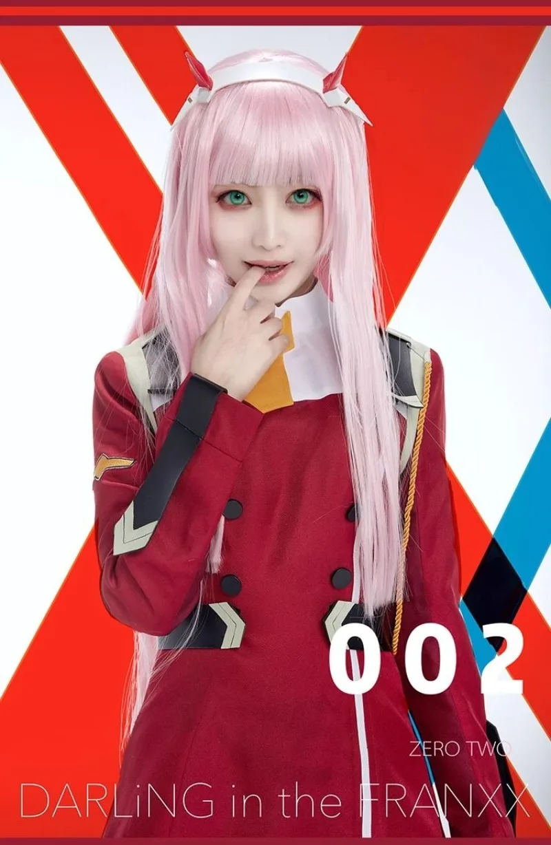 DARLING in the FRANXX Zero Two Red Uniform Cosplay Costume