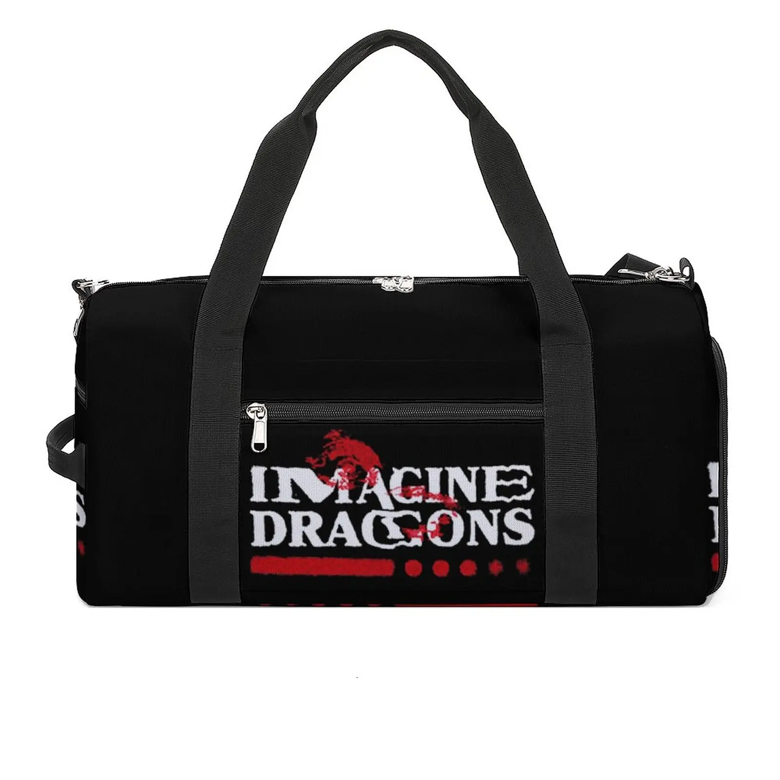 

IMAGINE DRAGONS Gym Bag Letters Print Swimming Sports Bags Men Custom Large Graphic Fitness Bag Outdoor Handbags