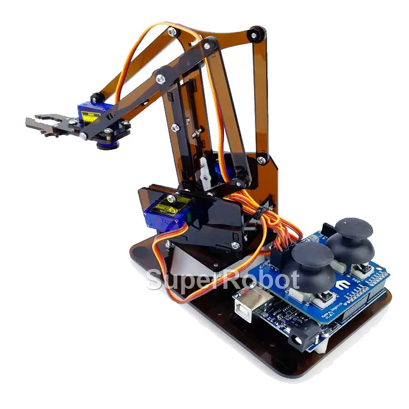 SG90-MG90S-4-Dof-Unassembly-Acrylic-Mechanical-Robot-Manipulator-Claw ...