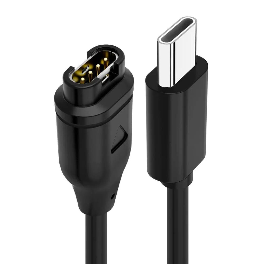 Cavo Di Ricarica USB Compatibile Garmin - Per Quatix 5, Swim 2, Tactix Charlie, Venu, Vivoactive 3/4 - Con Panno Pulizia Incluso