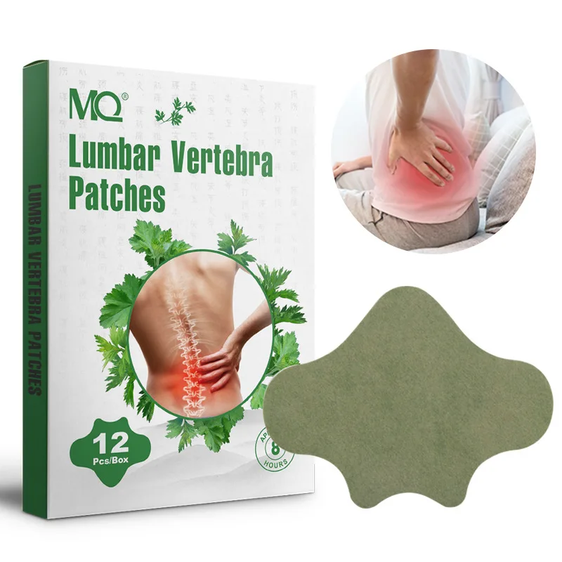 12pcs Knee Joint Pastes Natural Ay Tsao Formula Back Pain Plaster Patch Long-lasting Relief Arthritis Stiffness Paste for Sports