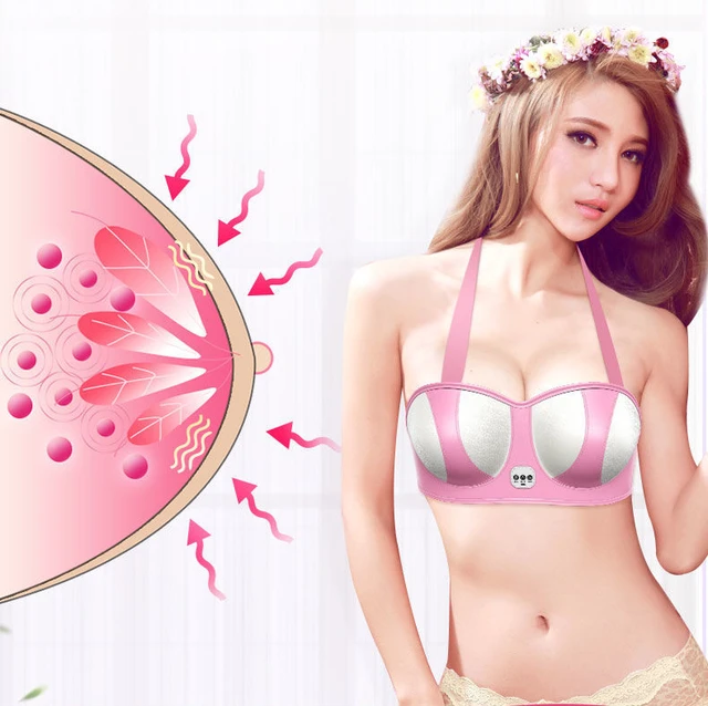 Electric Breast Massage Enlargement Vibration Heating Electric Massage Sexy Bra  Shaping Nipple Relaxing Heating Stimulator - AliExpress