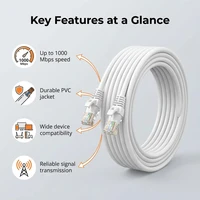 0.5/1/2/3/5/10/15/20/30/50M Cat6 Ethernet Cable RJ45 UTP 1000Mbps Network Cord LAN Wire Internet Lead Cord Router Computer Cable - Image 3