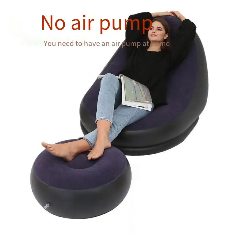 Modern Outdoor sofa Multipurpose lazy sofa with footstool Outdoor foldable portable lounge chair