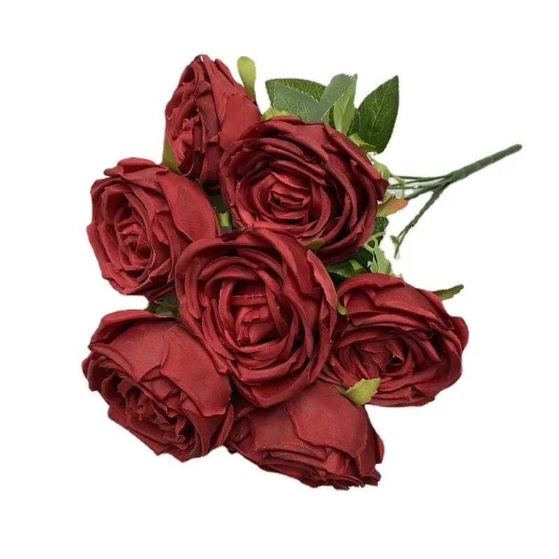 KingbeefLIU 25/50/100 Pz Schiuma di PE Artificiale Rosa Fiori Testa Decorazioni per La Casa di Nozze Fai-da-Te per Palchi, Uffici, Negozi Giallo 100 pz