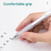 Deli 12pcs Retractable Gel Pens 0.5mm Black Ink Click Pen with Pen Clip Smooth Writing School Pens Push-button Writing Pens 2