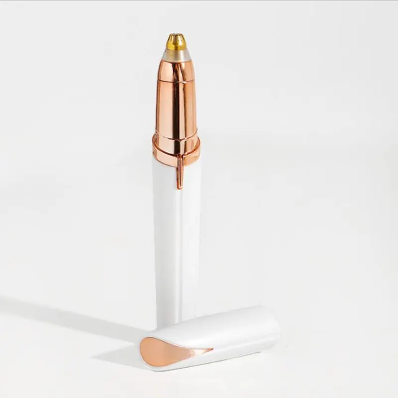 Eyebrow Trimmer Set Electric Eyebrow Trimming Tool For Beginners Automatic Trimmer Nose Hair Shaving Brush Scraper 1pc