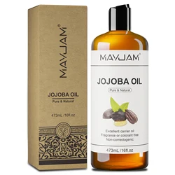 Nourishing Aromatherapy & Skincare Elixir: Coconut, Grapeseed, Castor, Glycerin, and Jojoba Oil Blend (16 fl. oz) - 473ml (Jojoba Oil)