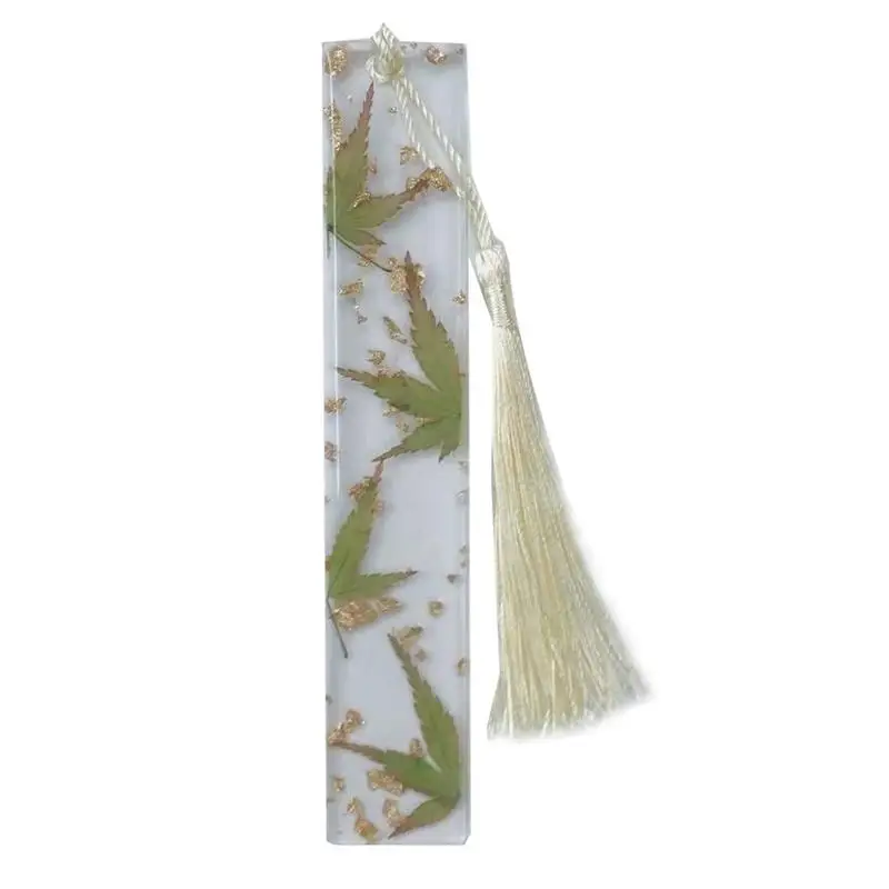 

Dried Flower Bookmark Floral Bookmark Transparent Book Page Marker Clear Bookmarks With Tassels Book Accessories Gift For