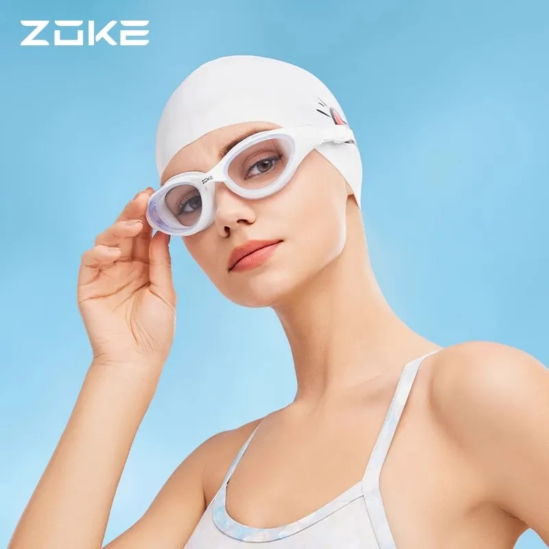 ZOKE Swimming Goggles With High Definition Waterproof And Anti Fog Features Suitable For Men Women Swimming Training