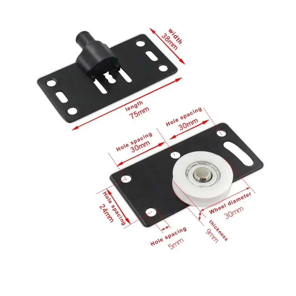 1pcs Wardrobe Pulley Home Sliding Door Pulley Wardrobe Cupboard Caster Silent Height Adjustable Furniture Hardware sliding door roller sliding door pulley