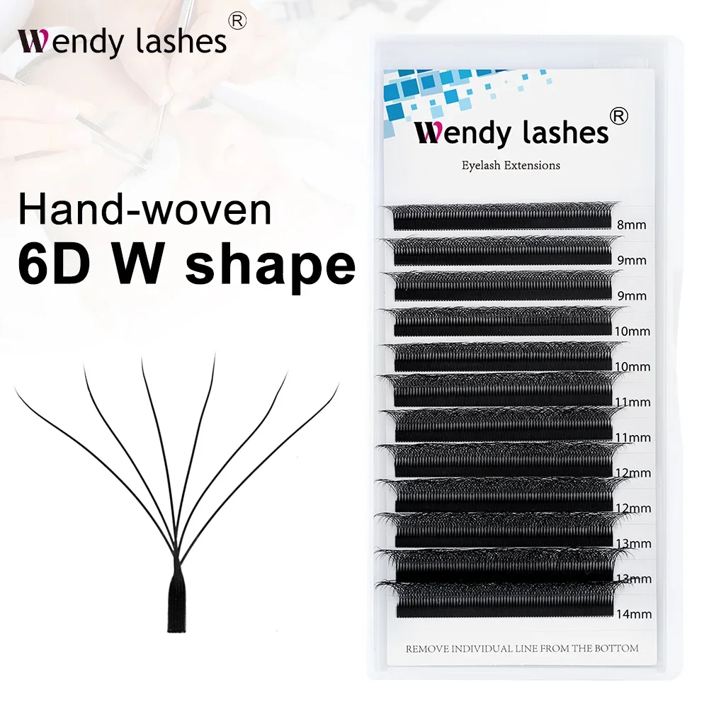 

Wendy Lashes 6D W Shape EyeLash Extension Premade Volume Fan High Quality Fake Eyelashes Supplies Natural Look Handmade Lash