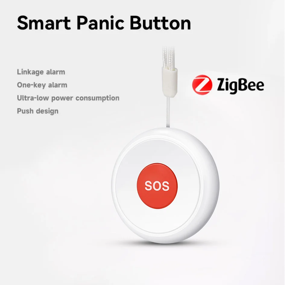 Tuya ZigBee SOS Emergency Butto Elderly Children Alarm Emergency Help Switch Hom