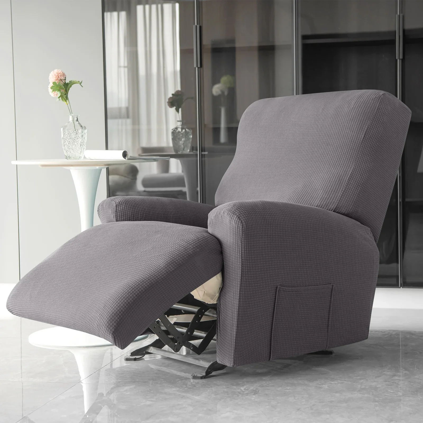 

Recliner Sofa Cover Water Repellent Stretch Jacquard Armchair Sofa Slipcover 1/2/3 Seater Relax Armchair Relax Cover Washable