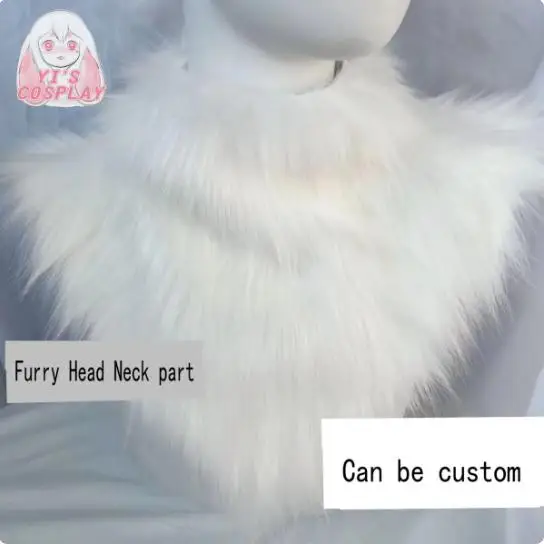 Furry Head Accessories Fur Collar Fursuit Kigurumi Head Neck Part