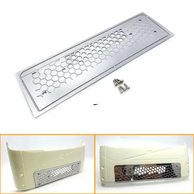 Grille Avant En Maille Métallique Argentée Pour Camion RC Tamiya R620 1/14 - AXSPEED