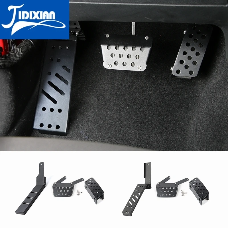 Jidixian Car Accelerator Brake Pedal Foot Rest Pedals For Jeep Wrangler