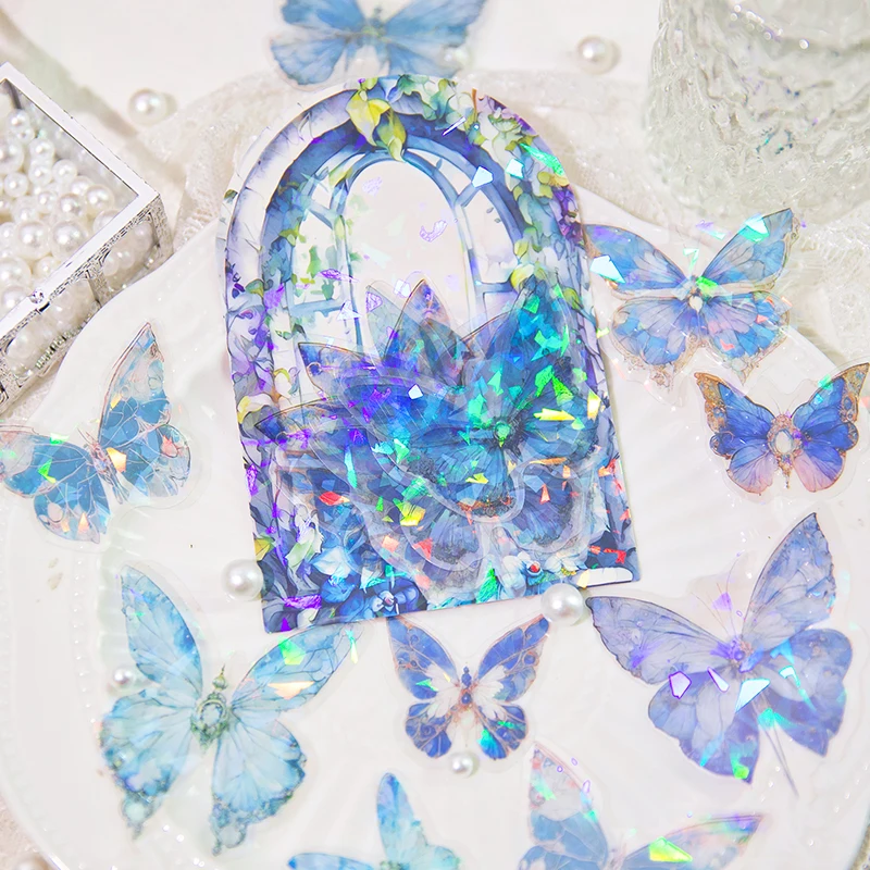 

30 листов наклеек для домашних животных в виде бабочки, иллюстрация книг из серии INS, справочник с бабочками, материал «сделай сам», декоративная наклейка, 6 шт. на выбор