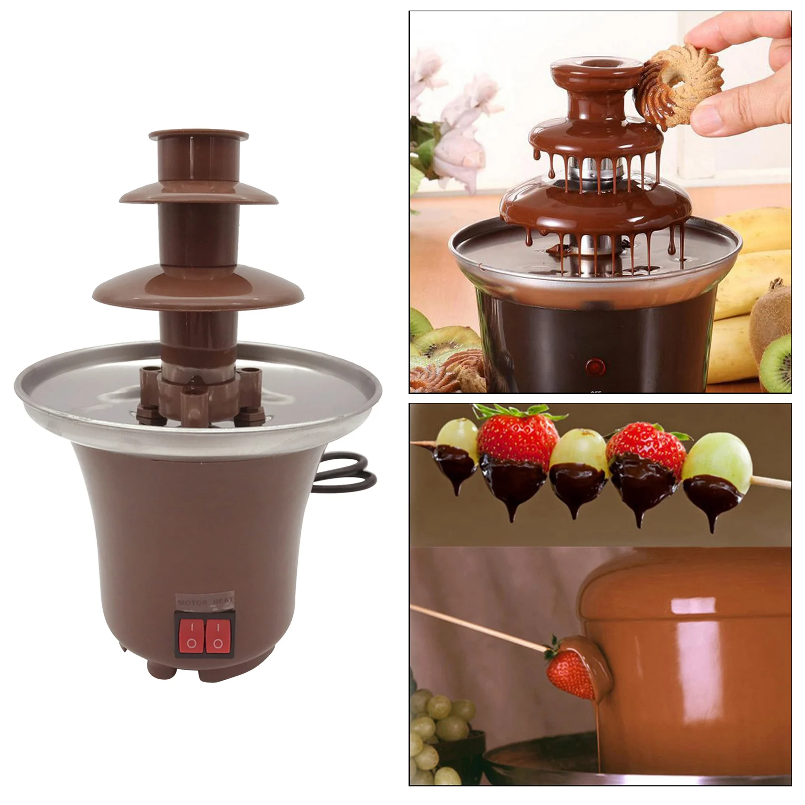 fontaine chocolat compacte avec chauffage facile cascade de chocolat fontaine écologique