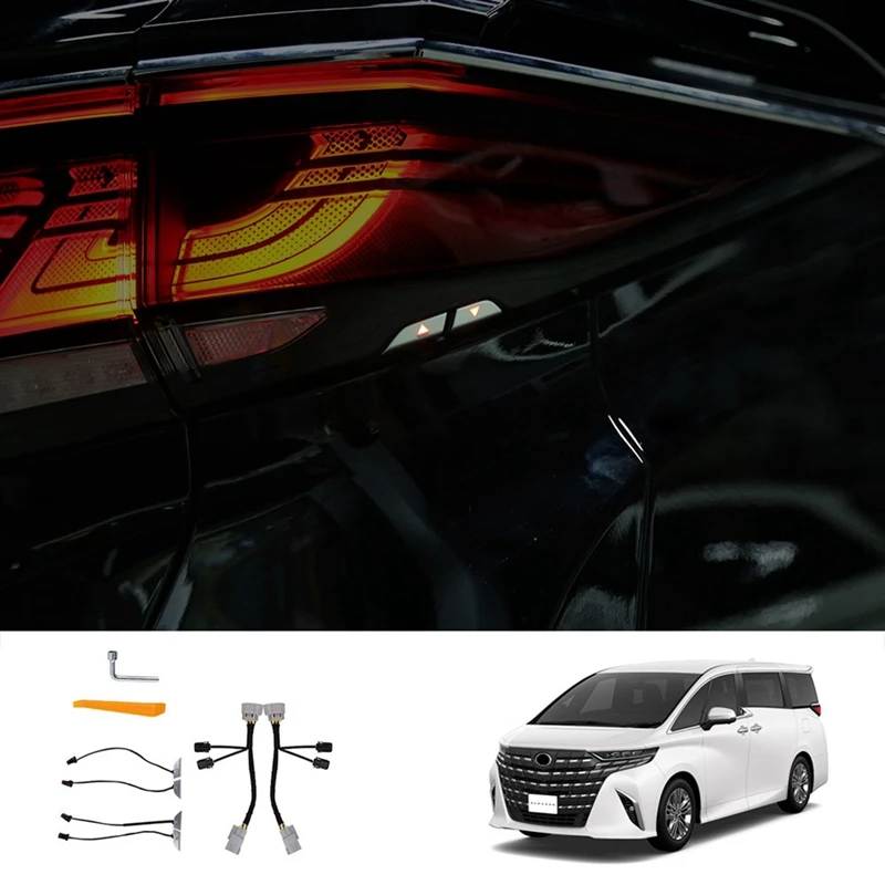 

For Toyota ALPHARD/VELLFIRE 40 Series 2023+ Tailgate With Light Button Trunk Switch Button Light Kit Car Parts