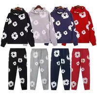 Nouvelle collection 2026 : Sweat à capuche imprimé en mousse tendance, style européen et américain, ensemble de sport pour hommes, modèle identique pour les couples. 1