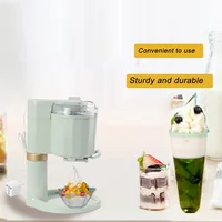 Machine à crème glacée électrique 20W 220V, machine à crème glacée automatique domestique DIY, machine à faire des cornets de crème glacée molle, des smoothies et des sundaes 6