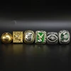 6pcs/set New Creative Champion ring Set souvenir Gift for Friends Ring rugby football Gift Fan souvenir ring 2