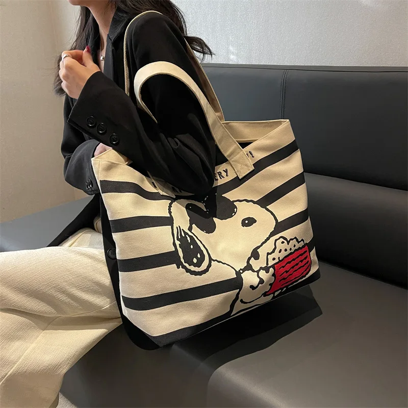 canvas bag Snoopy Cartoon Student Tote