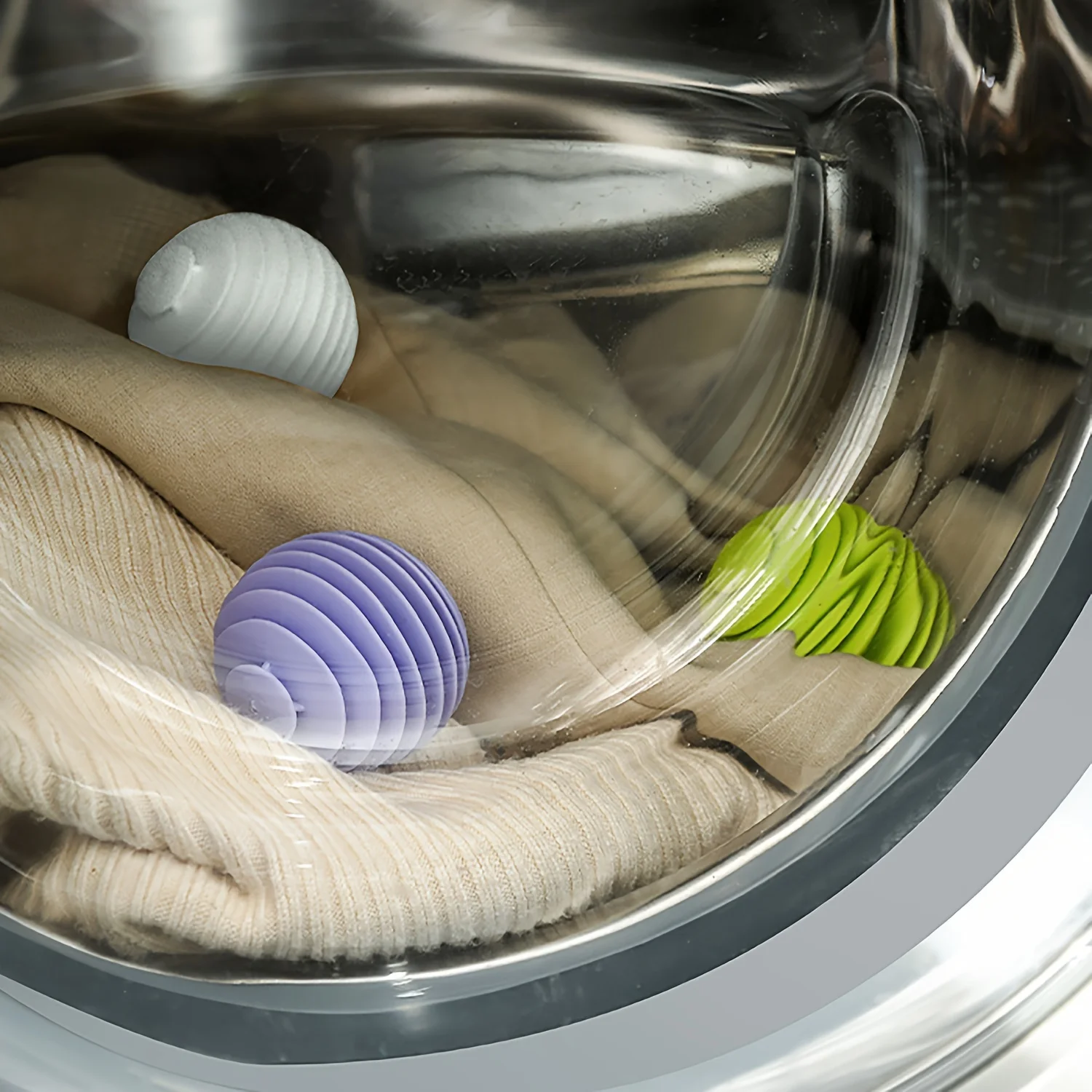 6/12pcs Silicone Magic Laundry Balls Reusable Clothes Pet Hair Catcher for Washing Machines Remover Dirt Deep Cleaning Tool 6