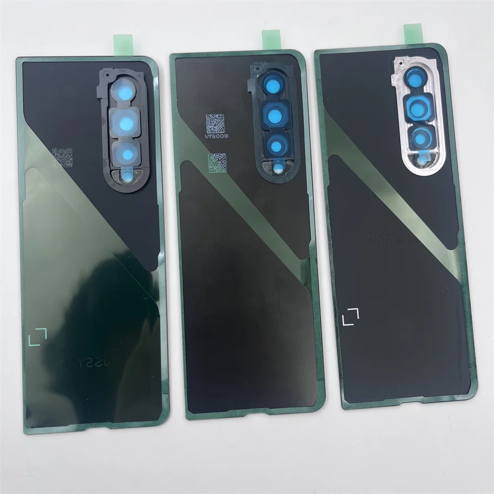 삼성 갤럭시 Z 폴드3 5G SM-F926B/DS 배터리 커버 후면 도어 하우징 패널 수리 부품 및 카메라 렌즈 프레임용 새 후면 유리