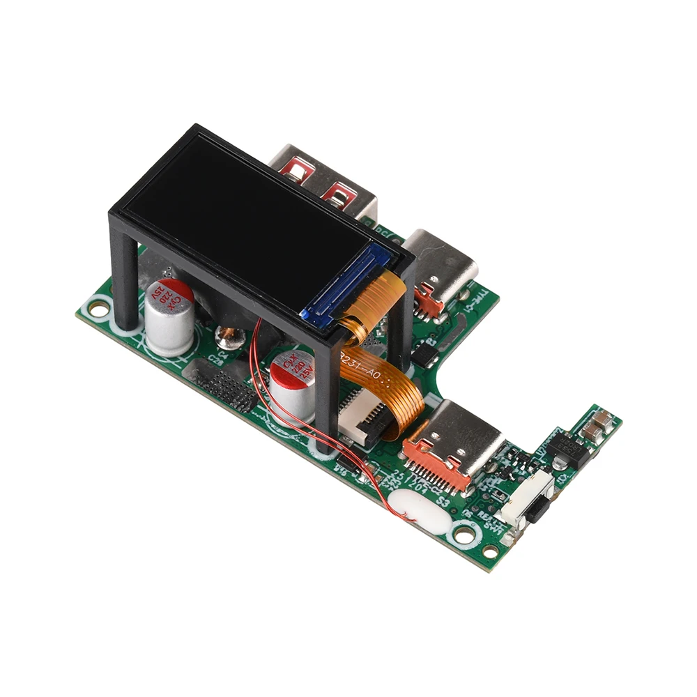 Modulo di Ricarica Rapida PD45W/65W con Schermo TFT a Colori da 0,96 Pollici, Scheda DIY per Power Bank, Scheda di Protezione Batteria 2S/3S, Type-C USB-A - Image 5
