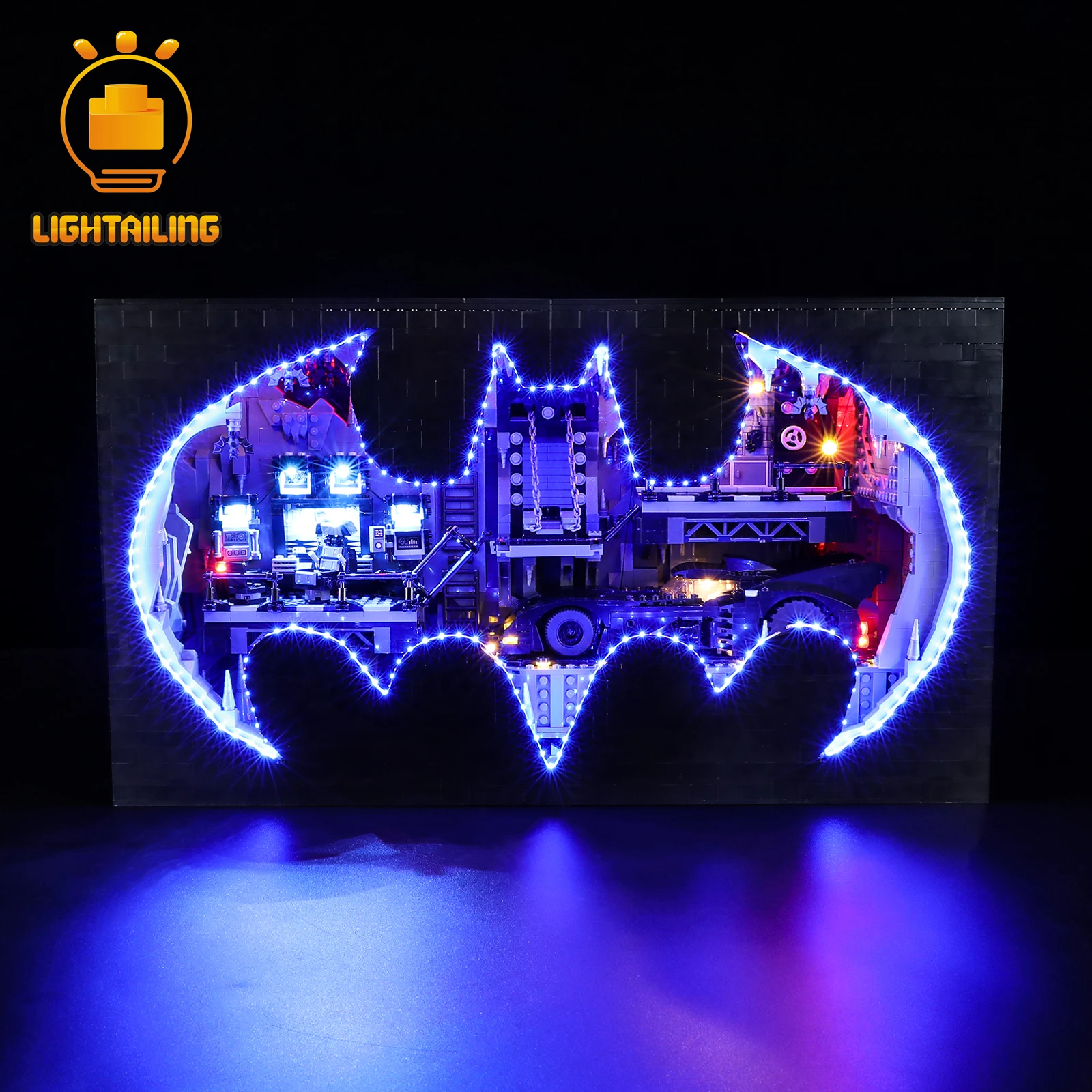 Kit de luz LED para crianças, Building Block Set, Shadow Box, Brinquedos não incluem o modelo, 76252