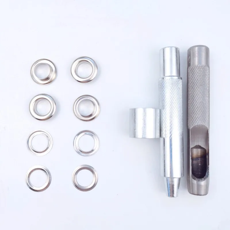Eyelet Punch Tool Set Grommet Punch Tool 100sets Metal Eyelet Grommet Punch Installer Tool Set for Belt Clothes