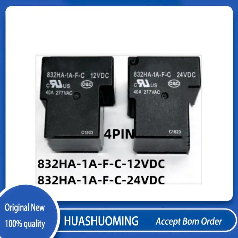 

NEW 10PCS/LoT 832HA-1A-F-C-12VDC 832HA-1A-F-C-24VDC 832HA-1A-F-C 12V 832HA 1A F C 12VDC DC12V 4PIN 40A 12V 24V