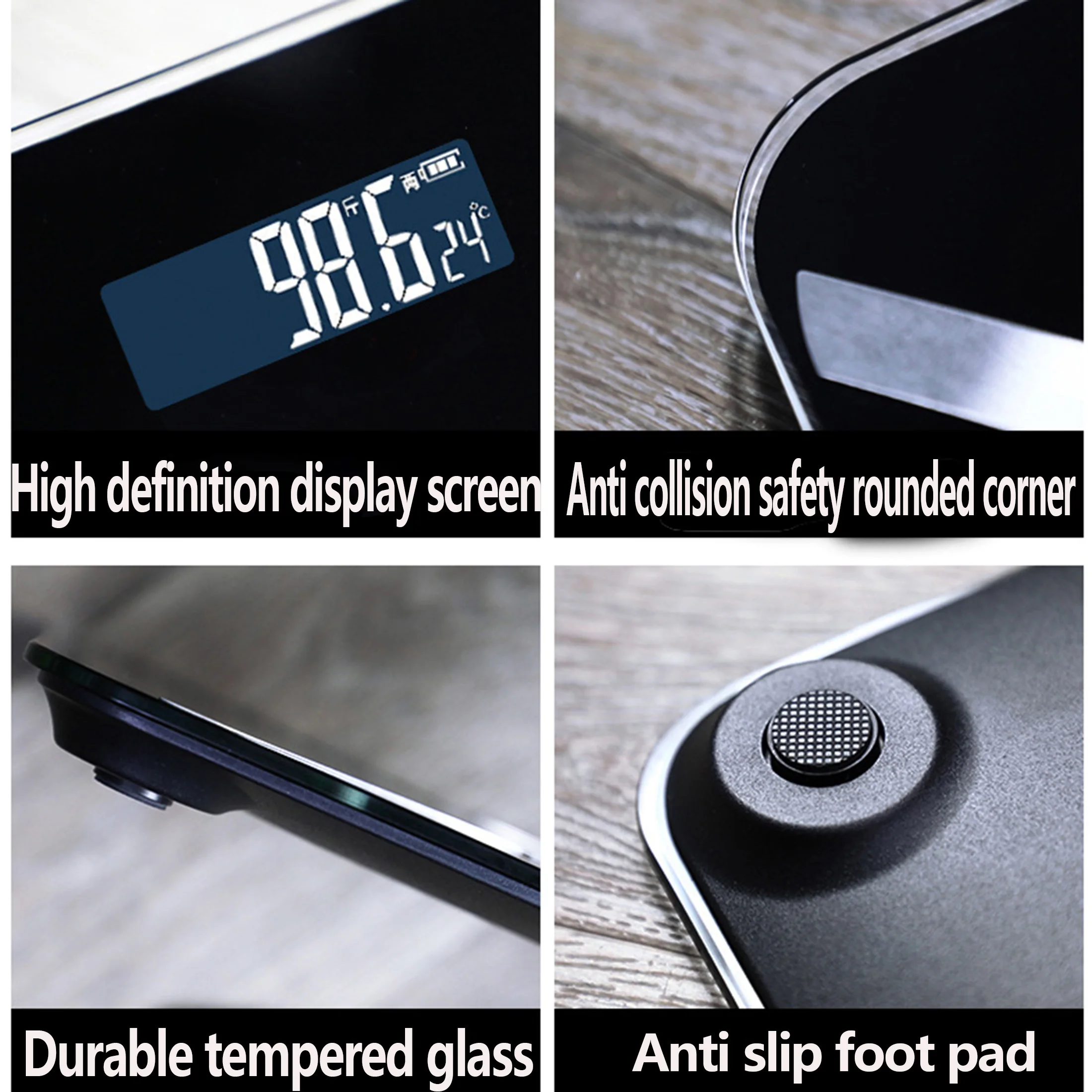 1pc Smart Bluetooth Body Fat Scale-Digital Bathroom Scale with App Connectivity, Measures Weight, Body Fat, BMI, and More