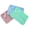 Pet Placemat Cat Slow Feeding Mat Dog Lick Mats Silicone Pets Eating Dogs Feeder Supplies Suction Cup Dog Bathing Distraction 6