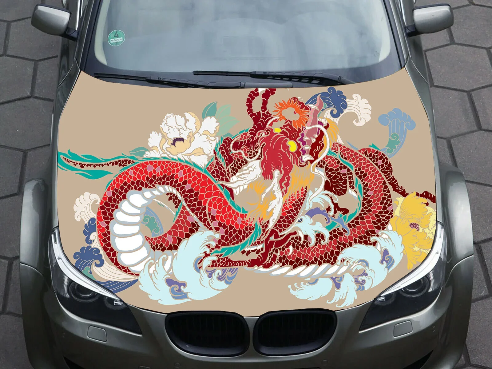 

Car Hood Decal Wrap Decal Dragon Art Vinyl Sticker Graphic Truck Decal Animal Hood Decals Skull F150 Custom Any Car